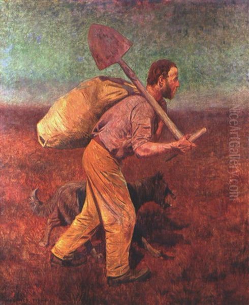 Auf Dem Heimweg Oil Painting by Walter Firle