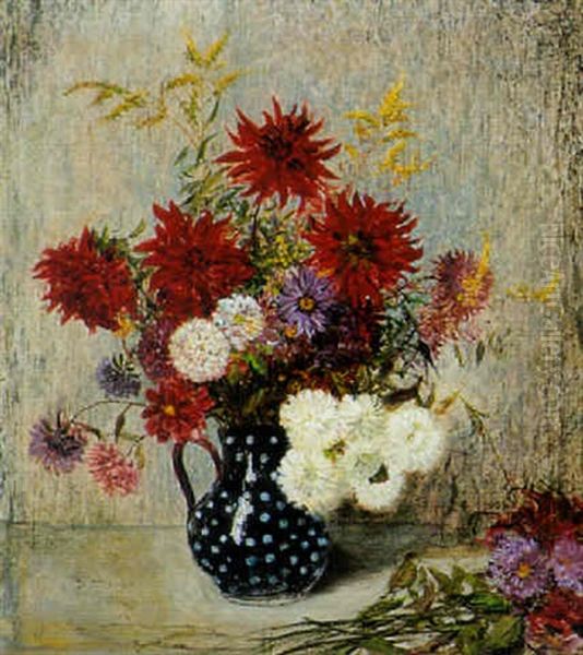 Herbstblumen Oil Painting by Walter Firle