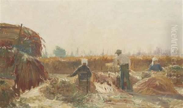 Les Moissonneurs Oil Painting by Claude Firmin