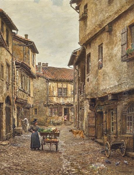 La Marchande Des Quatre Saisons Oil Painting by Marie Francois Firmin-Girard