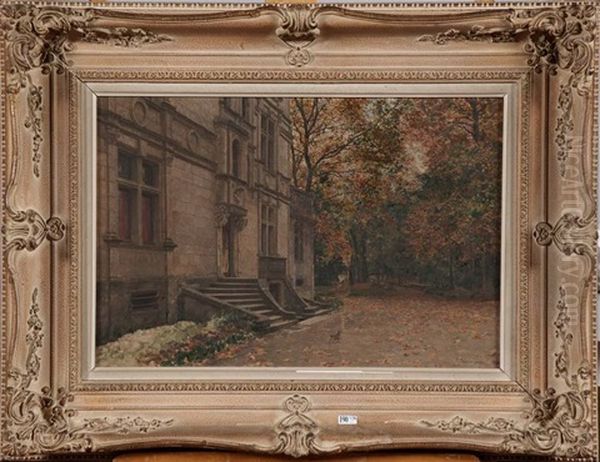 L'entree Du Chateau Oil Painting by Marie Francois Firmin-Girard