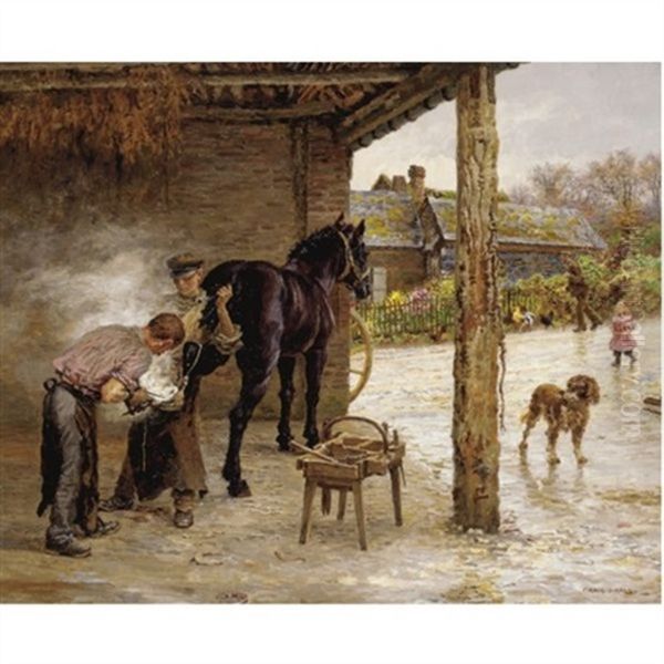 The Blacksmith Oil Painting by Marie Francois Firmin-Girard