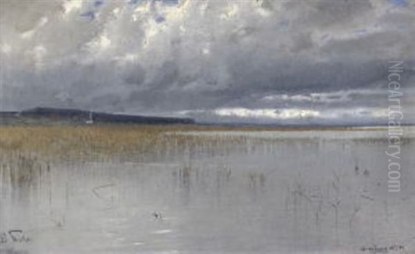 Herrenchiemsee Oil Painting by Eduard Fischer