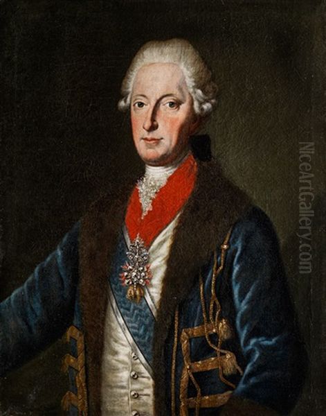 Portrait Des Bayerischen Kurfursten Maximilian Iii. Joseph Oil Painting by Joseph Fischer