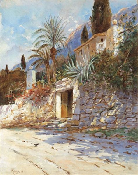 Motiv Aus Ragusa Oil Painting by Ludwig Hans Fischer