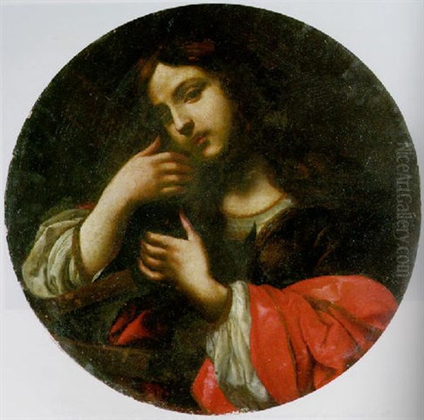 Saint Catherine Of Alexandria Oil Painting by Felice (il Risposo) Fischerelli