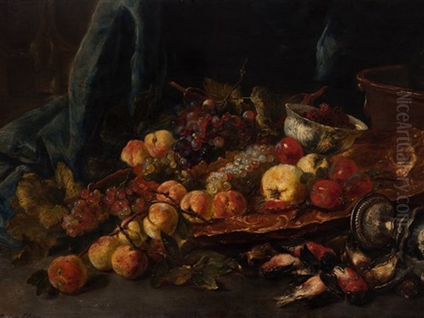 Pronk Still Life Oil Painting by Georg Fischer-Elpons