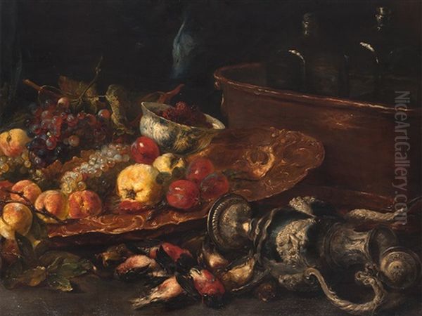 Pronk Still Life Oil Painting by Georg Fischer-Elpons