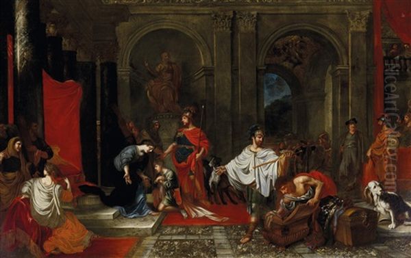 The Continence Of Scipio Oil Painting by Isaac Fisches