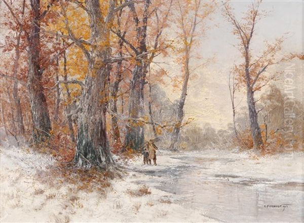 Holzsammler Oil Painting by Georg Fischhof