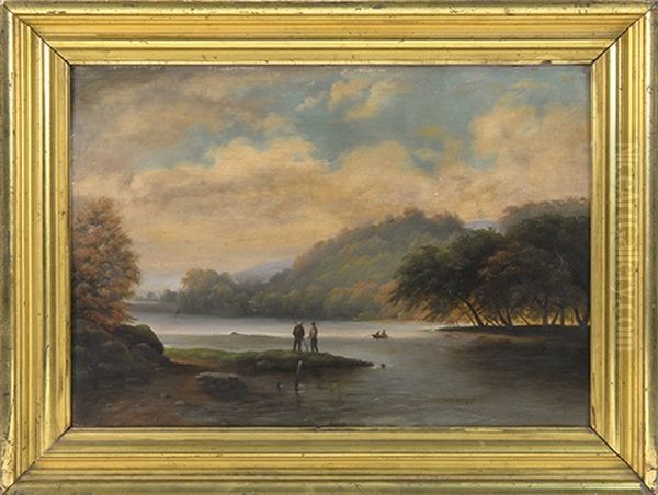 The Hudson Valley Oil Painting by Alvan Fisher