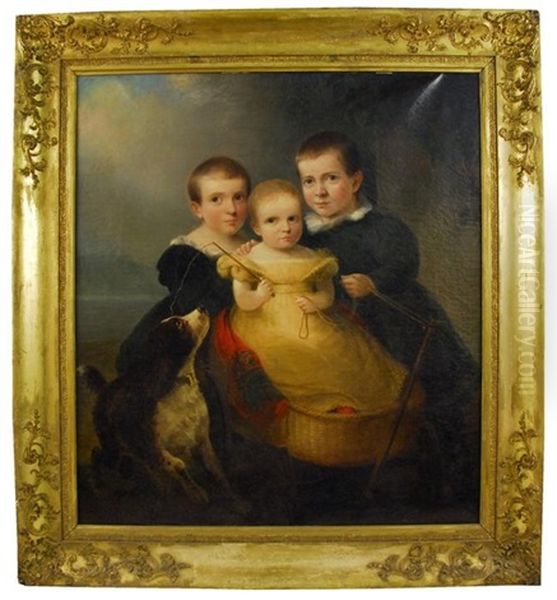 The Lincoln Children Of Wareham Oil Painting by Alvan Fisher