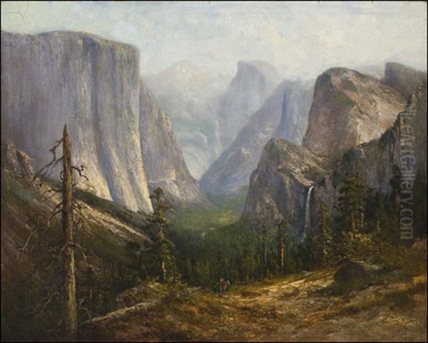 Yosemite, Near Half Dome Oil Painting by Harrison Fisher