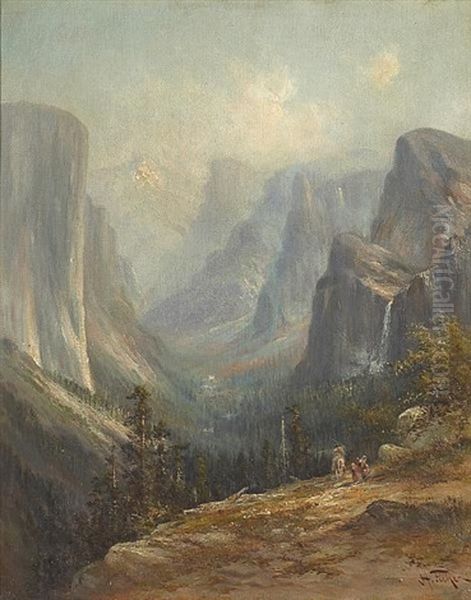 Yosemite Valley Oil Painting by Hugo Anton Fisher