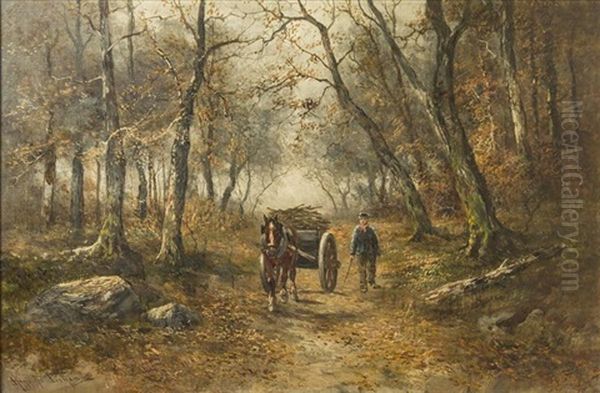 Painting; W6gme Oil Painting by Hugo Melville Fisher