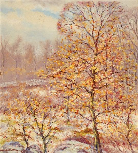 Autumn Snow Oil Painting by Hugo Melville Fisher