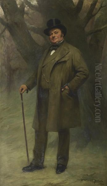 Sir Oswald Mosley, 4th Baronet Of Ancoats Oil Painting by Samuel Melton Fisher