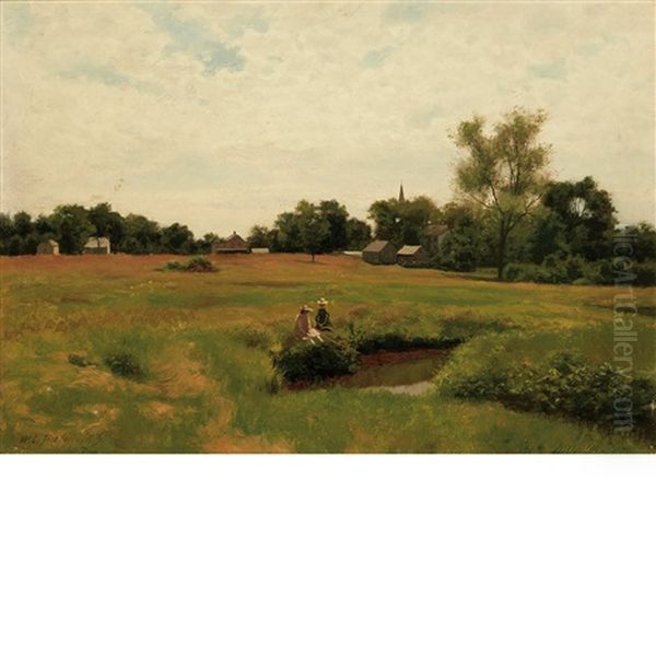 In The Meadows Oil Painting by William Crothers Fitler