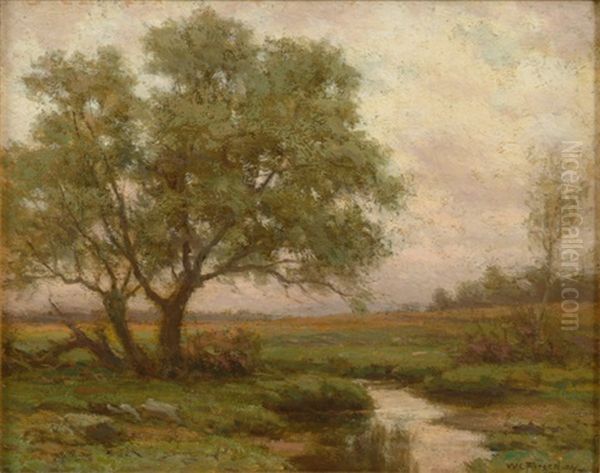 Under The Willow Oil Painting by William Crothers Fitler