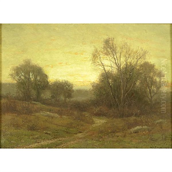 Close Of Day Oil Painting by William Crothers Fitler