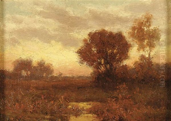 Evening Glow Oil Painting by William Crothers Fitler