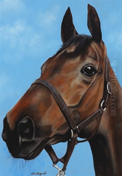 Red Rum Oil Painting by John Fitzgerald