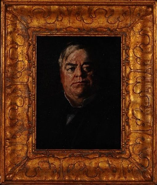 Portrait Of William Rock Hill Nelson Oil Painting by James L. Fitzgibbon