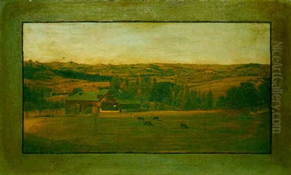 Appenzeller Landschaft Zwischen Teufen Und Halsen Oil Painting by Johann Ulrich Fitzi