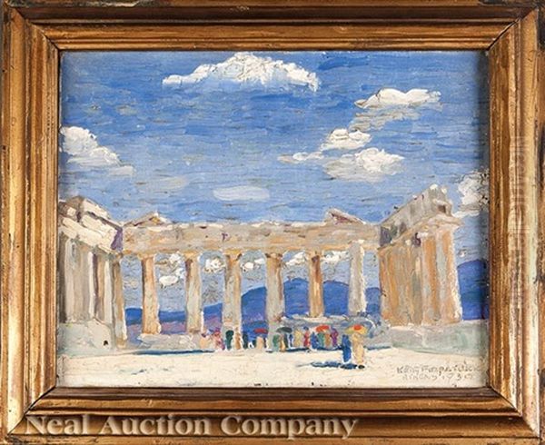 Athens Oil Painting by John Kelly Fitzpatrick