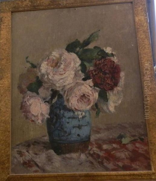 Fleurs Dans Des Vases Oil Painting by Pierre Felix Fix-Masseau