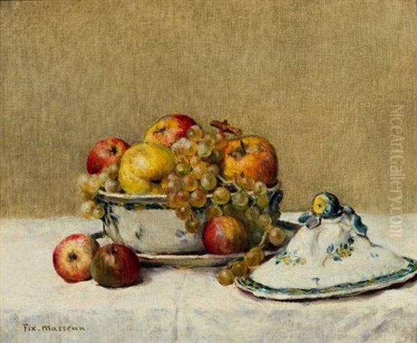 Nature Morte Aux Pommes Et Aux Raisins by Pierre Felix Fix-Masseau