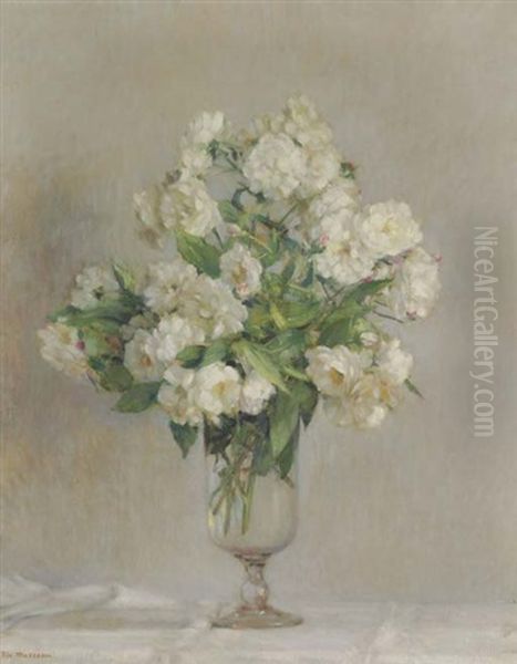 Bouquet De Fleurs Oil Painting by Pierre Felix Fix-Masseau