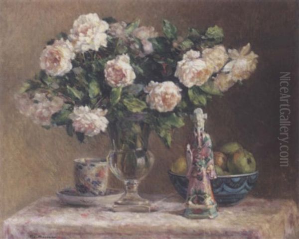 Still Life Oil Painting by Pierre Felix Fix-Masseau