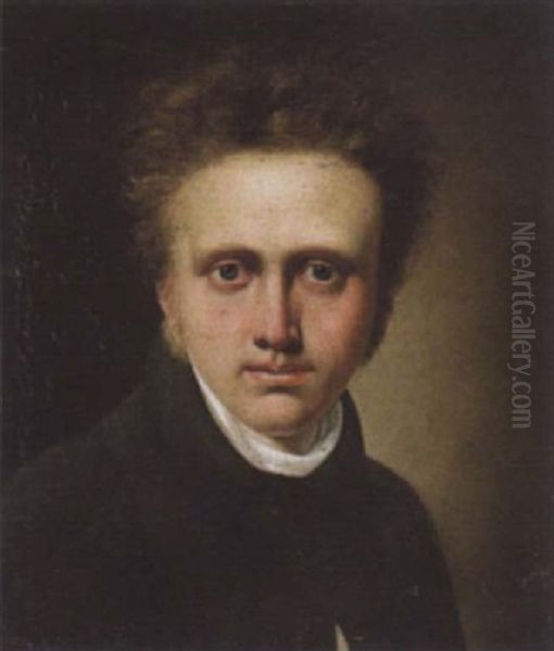 Portraet Af Arkitekt Og Professor Frederik Ferdinand Friis by Ferdinand Wolfgang Flachner