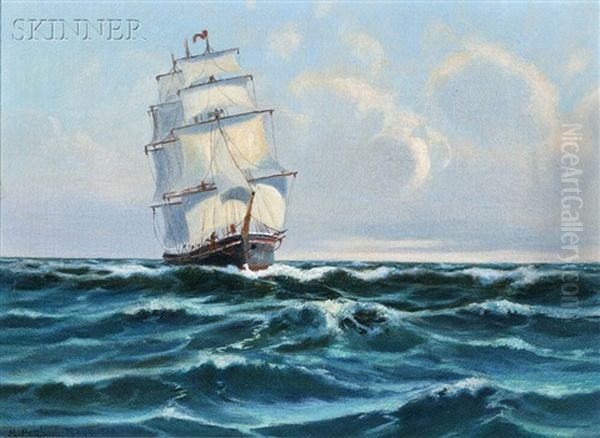 The Clipper Oil Painting by H. Peabody Flagg