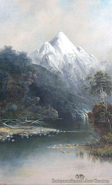 Doubtful Sound Oil Painting by Thomas Reginald Attwood