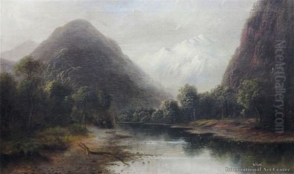 Arthur River Headwaters Oil Painting by Thomas Reginald Attwood