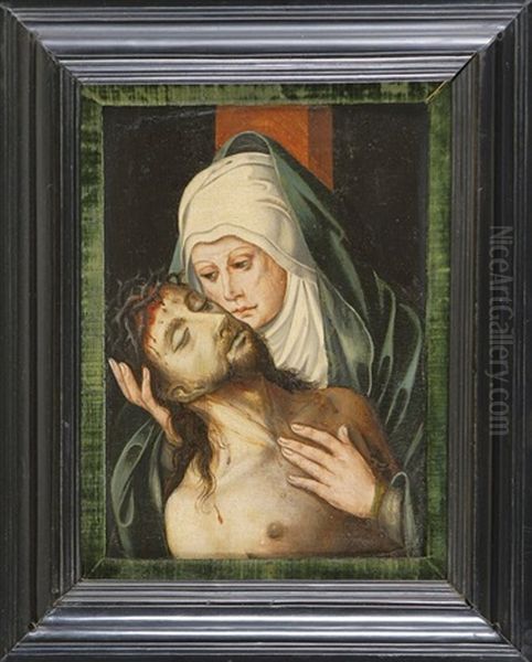 Pieta Oil Painting by Juan De Flandes