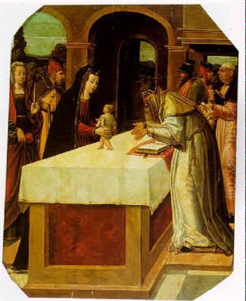 The Presentation In The Temple Oil Painting by Juan De Flandes