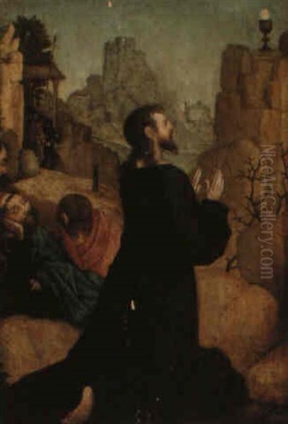 The Agony In The Garden Oil Painting by Juan De Flandes