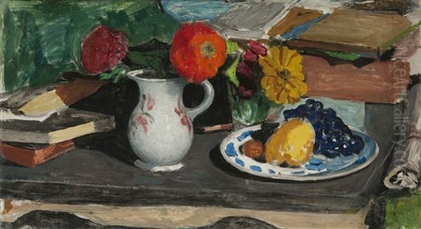 Nature Morte Dans L'atelier Oil Painting by Jules Leon Flandrin