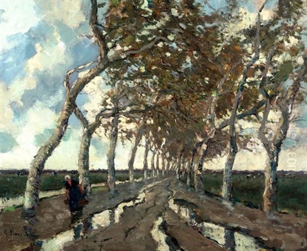 Paisaje Oil Painting by Gustave Flasschoen