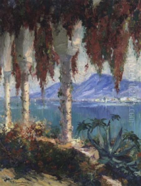 Cap Ferrat / Cote D'azur Oil Painting by Gustave Flasschoen