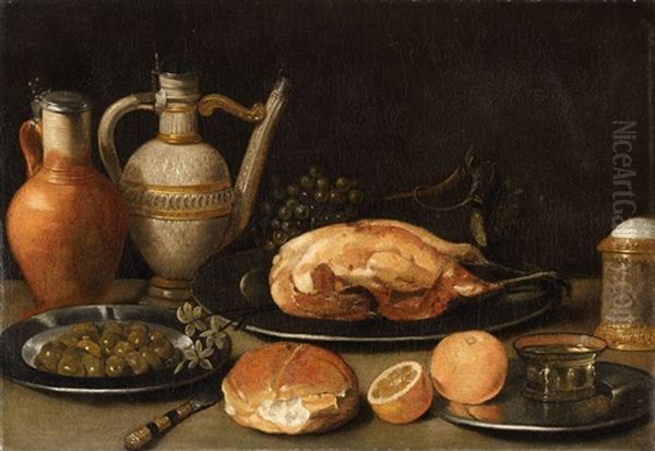 Breakfast Still Life Oil Painting by Georg Flegel