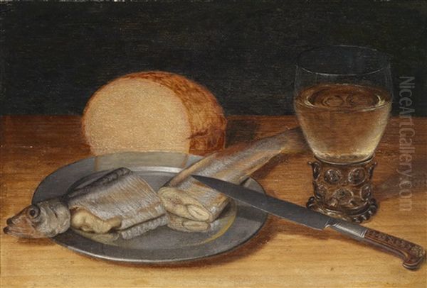 Fastenstillleben Oil Painting by Georg Flegel