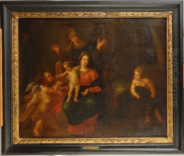 Maternite Oil Painting by Bertholet I Flemal