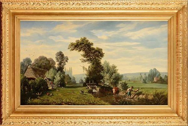 Prairie D'aumale. Seine Inferieure Oil Painting by Camille Flers