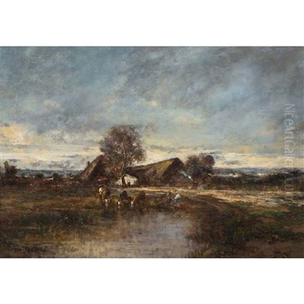 Paysage De Campagne Oil Painting by Camille Flers