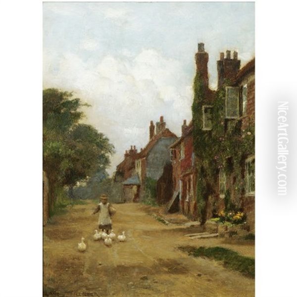 At Winchelsea, Sussex Oil Painting by Blandford Fletcher