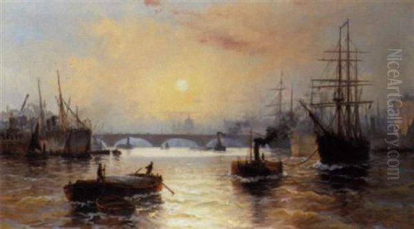 The Pool Of London by Edward Henry Eugene Fletcher